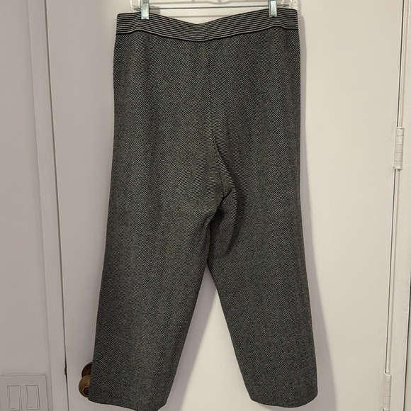 Wide legged herringbone knit pants - Picture 4 of 4